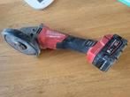 Slijptol milwaukee, Doe-het-zelf en Verbouw, Gereedschap | Slijpmachines, Ophalen, Zo goed als nieuw, 1000 watt of meer, Haakse handslijpmachine