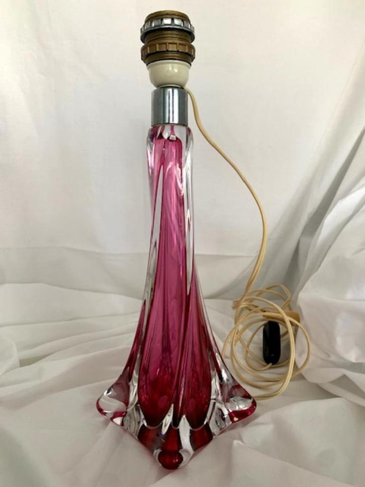 Val St Lambert lampenvoet, Antiek en Kunst, Antiek | Glas en Kristal, Ophalen of Verzenden