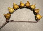 Vintage Chinese armband met jade/aventurijn? schildpadkralen, Ophalen of Verzenden