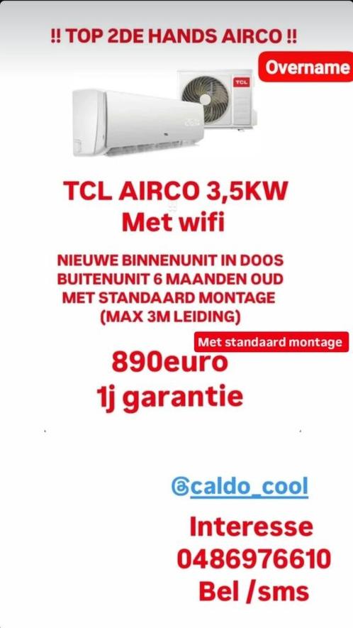 AIRCO WARMTEPOMP MET MONTAGE NERGENS GOEDKOPER, Witgoed en Apparatuur, Airco's, Nieuw, Wandairco, 100 m³ of groter, 3 snelheden of meer