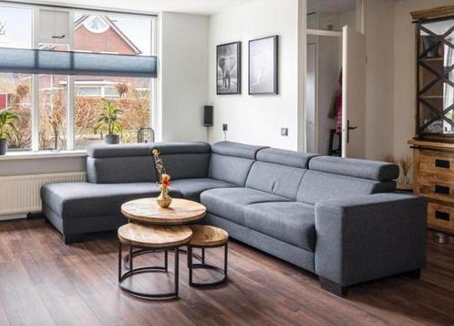 Hoekbank met hocker, Huis en Inrichting, Banken | Complete zithoeken, Zo goed als nieuw, Ophalen