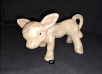 Vintage Porcelain Statuette Calf Cow Cattle. C 1940.- 10 beschikbaar voor biedingen