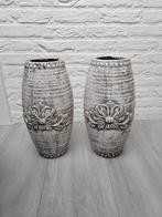 Vaas 2x, Huis en Inrichting, Woonaccessoires | Vazen, Ophalen, Overige kleuren, Aardewerk of Porselein, Zo goed als nieuw