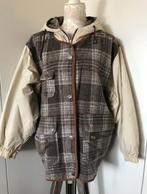 Geruite Wollen Jas, Ophalen of Verzenden, Zo goed als nieuw, Maat 38/40 (M), Bruin