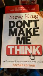 Steve Krug - Don't Make Me Think, Boeken, Ophalen of Verzenden, Zo goed als nieuw, Steve Krug