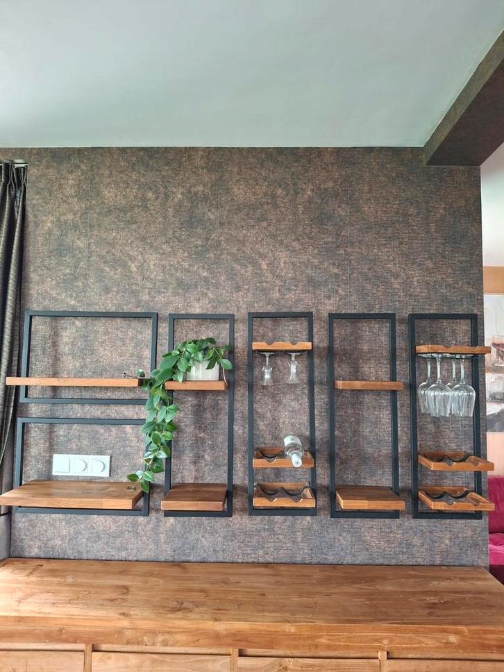 Wandrek Loods 5 - Industrieel Design, Huis en Inrichting, Woonaccessoires | Wandplanken en Boekenplanken, Zo goed als nieuw, Ophalen of Verzenden