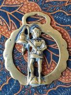 Zeldzaam antiek ridder kleppermannetje uit Engeland 9,8 cm.