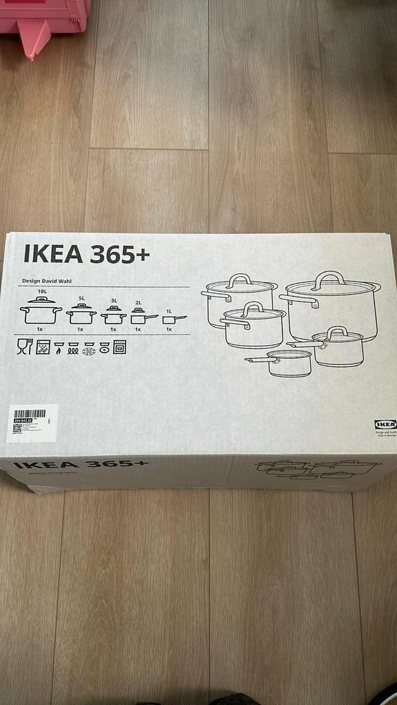 Ikea pannenset, 10, 5 en 3 Liter, Huis en Inrichting, Keuken | Potten en Pannen, Nieuw, Pannenset, Rvs, Inductieplaat, Ophalen