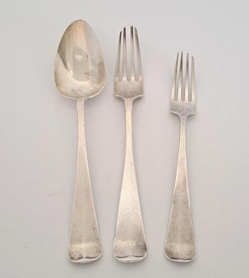 3x Haags Lofje zilveren bestek - 163 gram beschikbaar voor biedingen