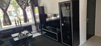 2x vitrine kast, tv meubel, dressoir, hoogglans zwart, Huis en Inrichting, Kasten | Vitrinekasten, Ophalen, 200 cm of meer, 75 cm of meer