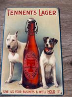 Vintage Tennent's Lager Emaille Reclamebord, Ophalen of Verzenden