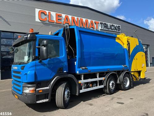 Scania P 230 Euro 5 Geesink 17m³ (bj 2008), Auto's, Vrachtwagens, Te koop, ABS, Achteruitrijcamera, Airconditioning, Cruise Control