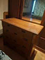 Antieke grenen degelijke ladekast/commode., Antiek en Kunst, Ophalen