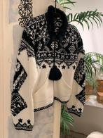 Vintage wollen vest M bohemian wool cardigan, Kleding | Dames, Truien en Vesten, Maat 38/40 (M), -, Zwart, -
