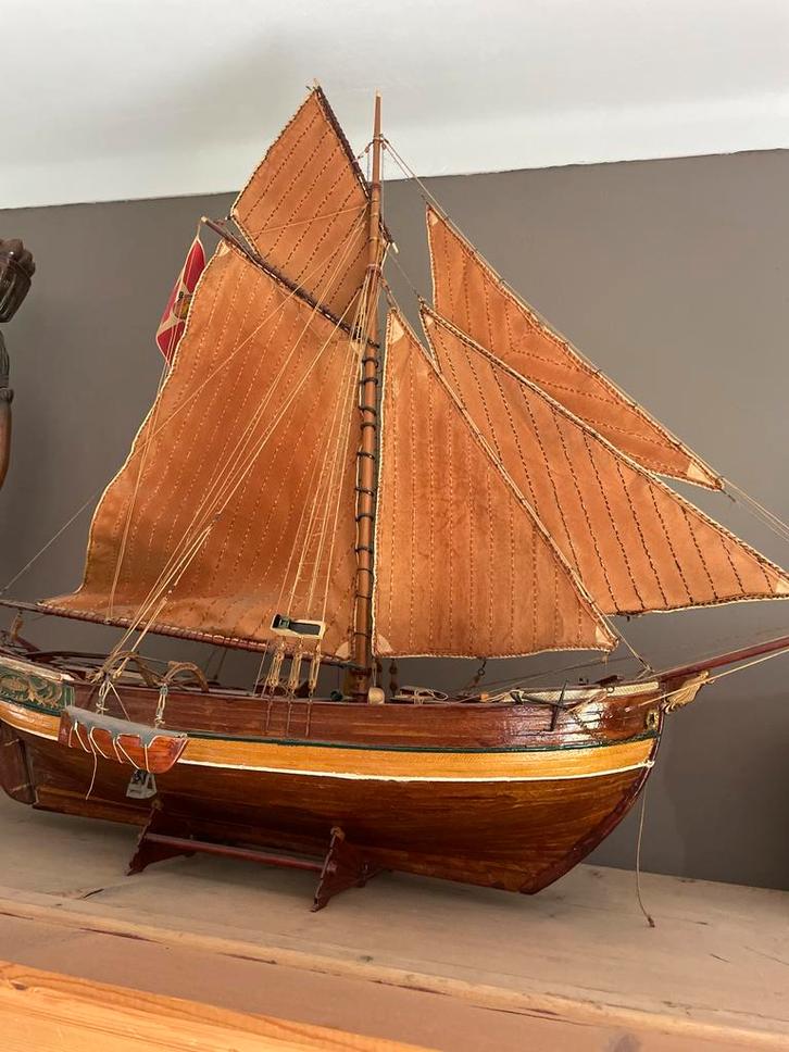 Antiek Zeilschip Model, Antiek en Kunst, Antiek | Overige Antiek, Ophalen of Verzenden