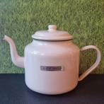 Vintage brocante theepot emaille Edy, Antiek en Kunst, Ophalen of Verzenden
