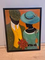 Kunstwerk met twee personen, Antiek en Kunst, Ophalen