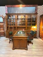 Bibliotheekkast / boekenkast met trap / ladder, Antiek en Kunst, Antiek | Kantoor en Zakelijk, Ophalen