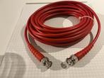 RG58 BNC male- male rood 10 meter kabel, Ophalen of Verzenden, Zo goed als nieuw, NA, NA