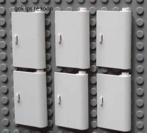446 (2) 6x white Door 1 x 3 x 4 Right, Kinderen en Baby's, Speelgoed | Duplo en Lego, Gebruikt, Ophalen of Verzenden