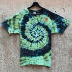Groen zwart spiral tie dye met Maine coon kat t-shirt maat L, Maat 42/44 (L), Nieuw, Ophalen of Verzenden, Spiral Creaties