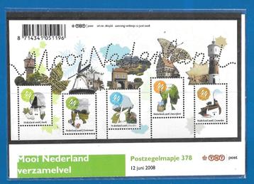 Postzegelmapje 378 - Mooi Nederland Verzamelvel 2008    beschikbaar voor biedingen