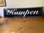 Emaille bord , plaatsnaam KAMPEN, Verzamelen, Merken en Reclamevoorwerpen, Ophalen, Zo goed als nieuw, Reclamebord