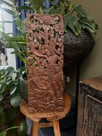 Indonesie Bali houtsnijwerk wandpaneel paneel handwerk, Ophalen of Verzenden, Schipluidenlaan 20 5035KJ Tilburg, Verburgt vintage
