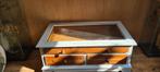 leuke opgeknapte salontafel, Huis en Inrichting, Tafels | Salontafels, Ophalen, Gebruikt, 50 tot 100 cm, Minder dan 50 cm
