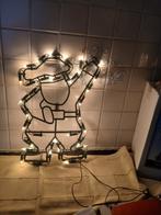 14601  raamhanger kerstman  met verlichting, Ophalen of Verzenden
