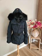 Zgan goldbergh skijas ski jas zwart maat 42 bontkraag, Ophalen of Verzenden, Zo goed als nieuw, Maat 42/44 (L), Zwart