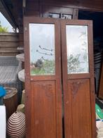 2 oude kastdeuren, Doe-het-zelf en Verbouw, Deuren en Horren, Ophalen, Gebruikt, Minder dan 80 cm, Overige typen