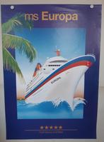 2 Posters voor de MS Europa Bremen Hapag Lloyd Bremen, Verzenden, A1 t/m A3, Film en Tv, Rechthoekig Staand