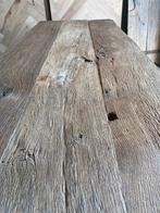 Eettafel tafelblad oud eiken 300jaar oud verweerd tafel, Eikenhout, 200 cm of meer, Ophalen of Verzenden, Zo goed als nieuw