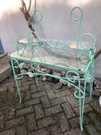 Frans tuintafeltje/decoratie tafeltje/ijzeren tafeltje, Tuin en Terras, Ophalen of Verzenden, Zo goed als nieuw, Metaal