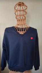 Leuke blauwe sweater met rood hartje. Shein. Maat L., Maat 52/54 (L), Gedragen, Shein, Verzenden