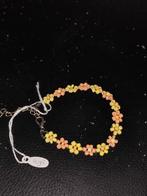 Handgemaakte Daisy Armband - Geel & Perzik, Ophalen of Verzenden, Nieuw