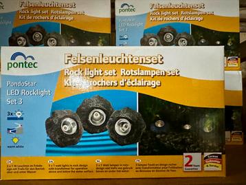 Pondostar LED Rocklight Set - Rotslampen voor vijver beschikbaar voor biedingen