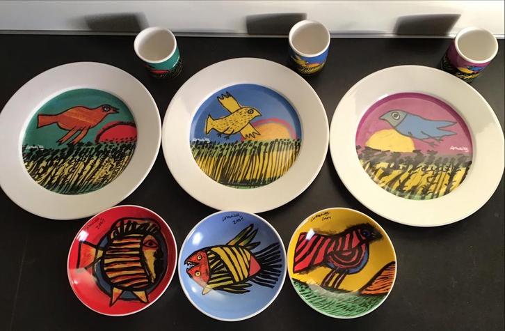 3x Corneille Ontbijt Servies Porselein, Huis en Inrichting, Keuken | Servies, Zo goed als nieuw, Overige typen, Overige stijlen