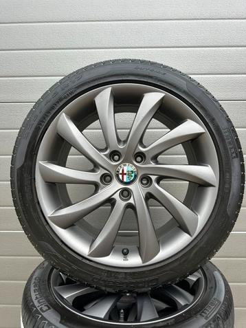 17” INCH ALFA ROMEO GIULIETTA 5X110 ORIGINEEL ZOMER VELGEN beschikbaar voor biedingen