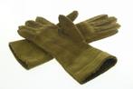 Handschoenen Hermès groen zacht suède lammy, Hermes, Ophalen of Verzenden, Gedragen, Handschoenen