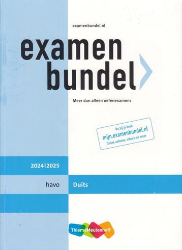 Examenbundel Nederlands of Duits HAVO 2024-25 nieuwe exempl. beschikbaar voor biedingen