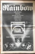 Paginagrote A3 advertentie RAINBOW On Stage release, Cd's en Dvd's, Vinyl | Hardrock en Metal, Ophalen of Verzenden