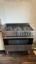 Etna gasfornuis + oven + achterplaat 90cm breed, Witgoed en Apparatuur, Fornuizen, Ophalen, 60 cm of meer, Zo goed als nieuw, Gas