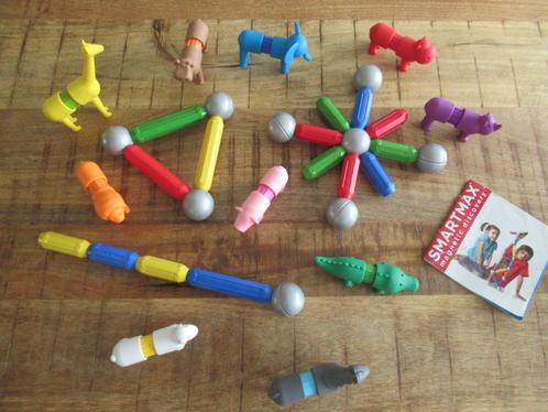 Heel veel Smartmax magneten ballen + 10 verschillende Dieren, Kinderen en Baby's, Speelgoed | Educatief en Creatief, Zo goed als nieuw