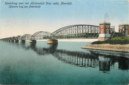(701-217-037) Moerdijk Spoorbrug Hollandsch Diep, Verzamelen, Ansichtkaarten | Nederland, Noord-Brabant, Ophalen of Verzenden