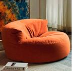 Zitzak Orange modern rond Fauteuil leesstoel relax lounge, Nieuw, Zitzak, Ophalen of Verzenden