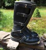 Leren motorlaarzen - party boots - festival boots 44, Ophalen of Verzenden, Zwart, Boots