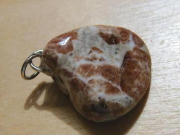 h. 2x edelsteenhanger GRANAAT in RINESTONE (2)  beschikbaar voor biedingen