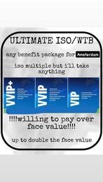 Want to buy vip tickets, Drie personen of meer, Januari